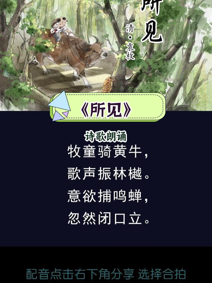 所见古诗的意思