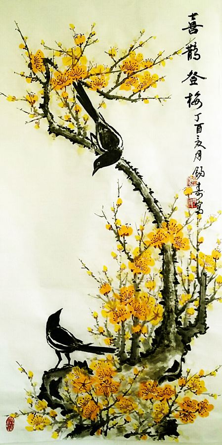 喜鹊登梅寓意和象征